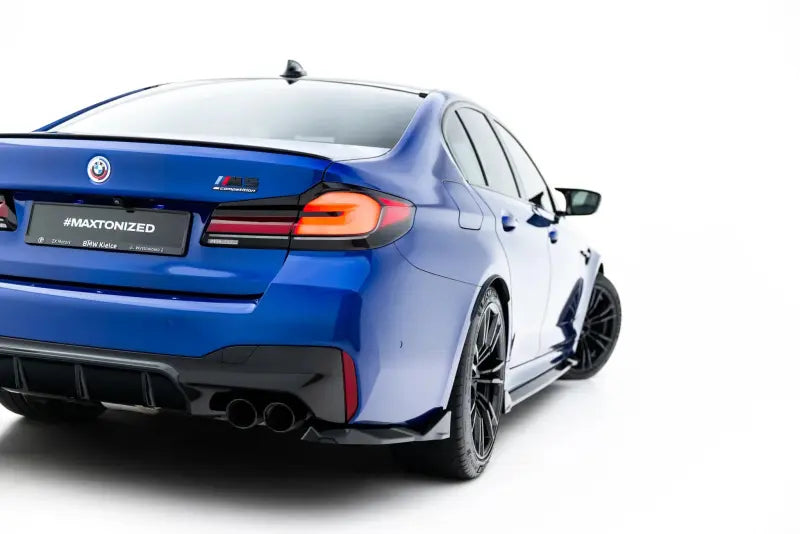 Maxton Design Diffusor Flaps V.2 für BMW M5 F90 Hochglanz schwarz – Ansicht 1