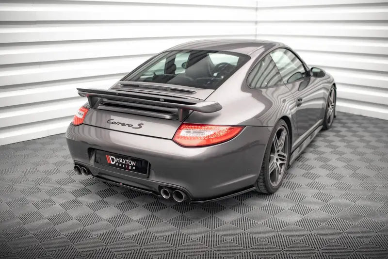 Maxton Design Diffusor Flaps V.1 für Porsche 911 Carrera / Carrera GTS 997 Facelift (2009-2011) Hochglanz schwarz – Ansicht 1