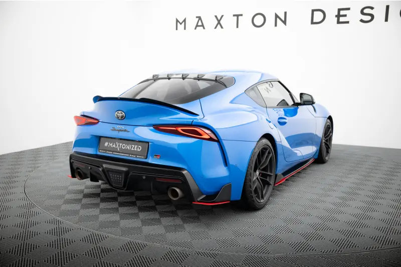 Maxton Design Diffusor Flaps V.2 für Toyota Supra Mk5 Hochglanz rot – Ansicht 1