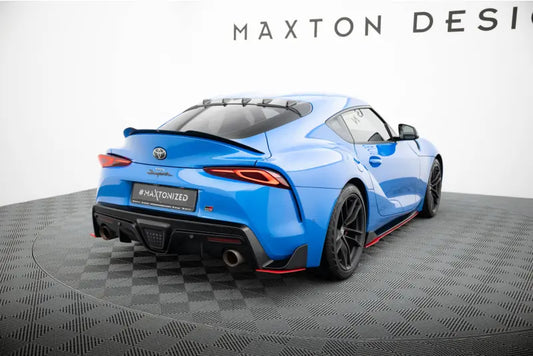 Maxton Design Diffusor Flaps V.2 für Toyota Supra Mk5 Hochglanz rot – Ansicht 1