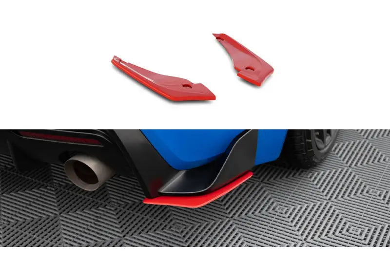 Maxton Design Diffusor Flaps V.2 für Toyota Supra Mk5 Hochglanz rot – Ansicht 2