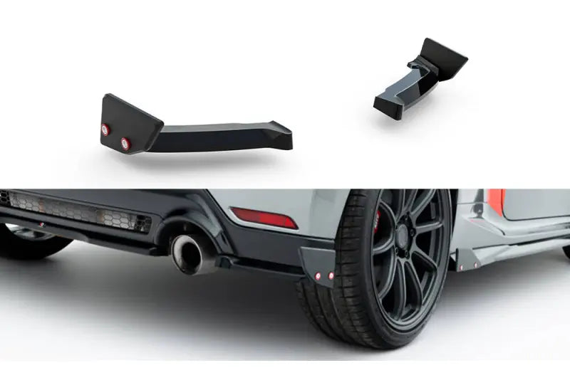 Maxton Design Diffusor Flaps mit Flaps V.1 für Toyota GR Yaris Mk4 Facelift (2024-) Hochglanz schwarz – Ansicht 2