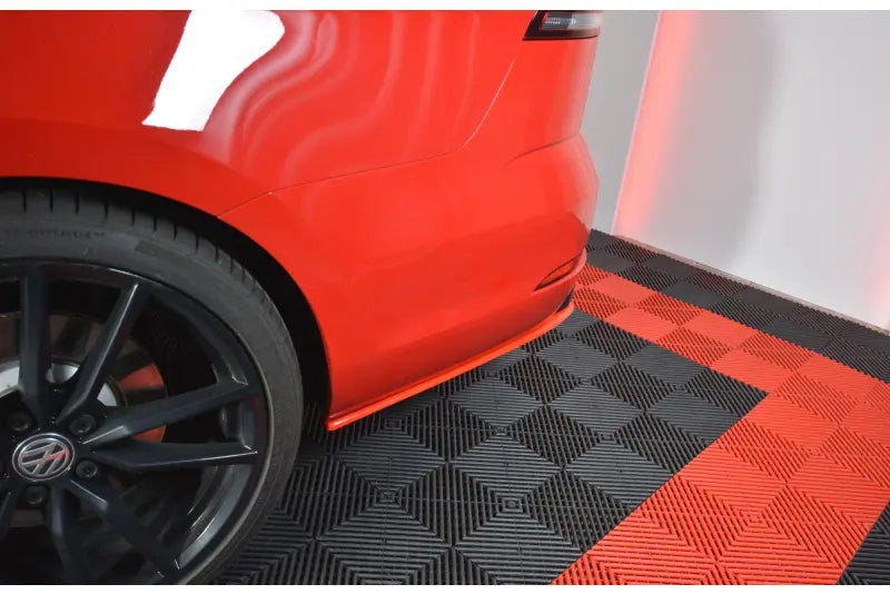 Maxton Design Diffusor Flaps V.2 für VW Golf 7 R Variant Facelift (2016-2020) Hochglanz rot – Ansicht 4