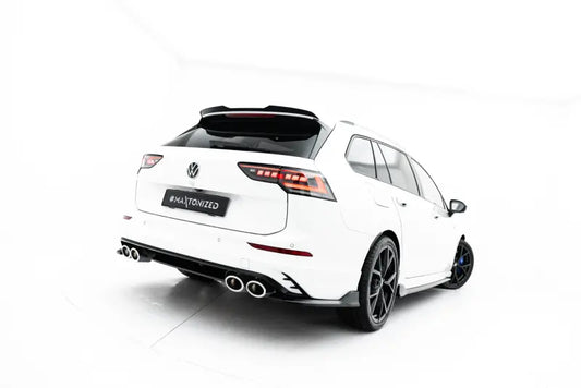 Maxton Design Diffusor Flaps V.1 für VW Golf R Variant Mk8 / Mk8 Facelift (2020-) Hochglanz schwarz – Ansicht 1