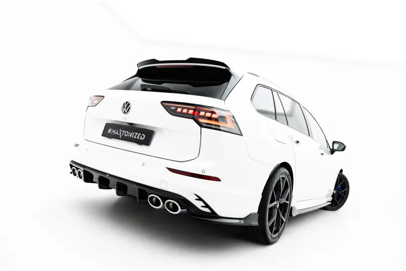 Maxton Design Diffusor Flaps V.2 für VW Golf R Variant Mk8 / Mk8 Facelift (2020-) Hochglanz schwarz – Ansicht 1