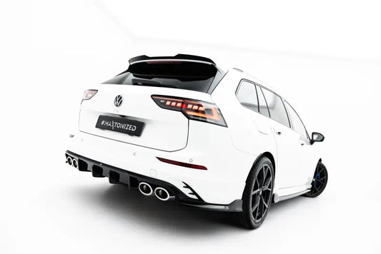 Maxton Design Diffusor Flaps V.2 für VW Golf R Variant Mk8 / Mk8 Facelift (2020-) Hochglanz schwarz – Ansicht 1