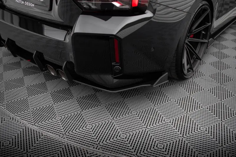 B-Ware Maxton Design Street Pro Diffusor Flaps V.2 für BMW M2 G87 Schwarz matt – Ansicht 1