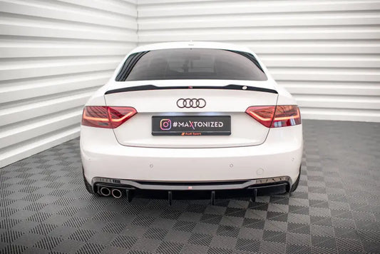 B-Ware Maxton Design Heckdiffusor V.1 für Audi A5 Coupe B8 8T Standard Facelift Hochglanz schwarz – Ansicht 1