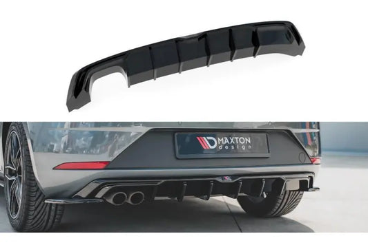 B-Ware Maxton Design Heckdiffusor für Seat Leon III (Typ 5F) FR Facelift Hochglanz schwarz – Ansicht 1