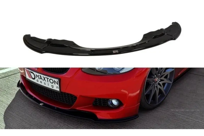B-Ware Maxton Design Frontlippe V.1 für BMW 3er E92 M Paket vor Facelift Hochglanz schwarz – Ansicht 1
