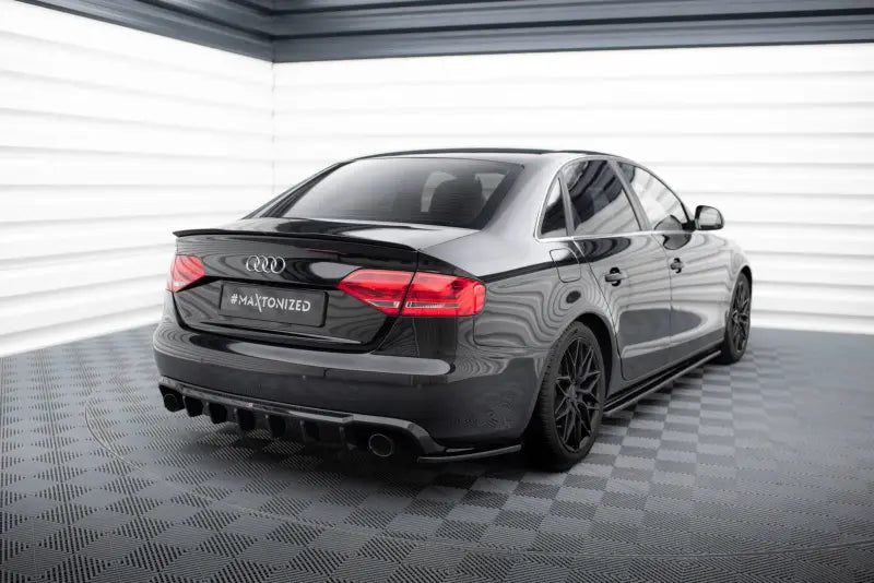 B-Ware Maxton Design Heckdiffusor V.2 für Audi A4 B8 Hochglanz Schwarz – Ansicht 1