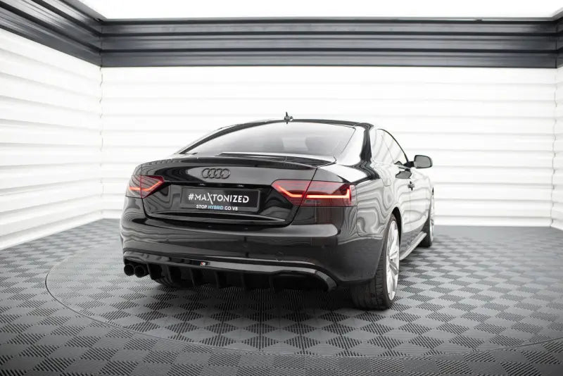 B-Ware Maxton Design Heckdiffusor V.2 für Audi A5 S-Line Coupe / Cabrio B8 8T Hochglanz schwarz – Ansicht 1