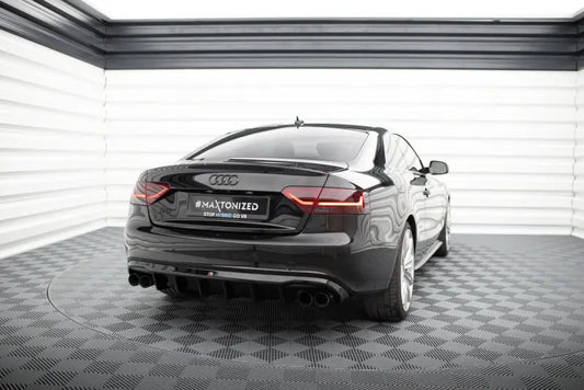 B-Ware Maxton Design Heckdiffusor V.3 für Audi S5 / A5 S-Line Coupe / Cabrio B8 8T (2007-2011) Hochglanz schwarz – Ansicht 1