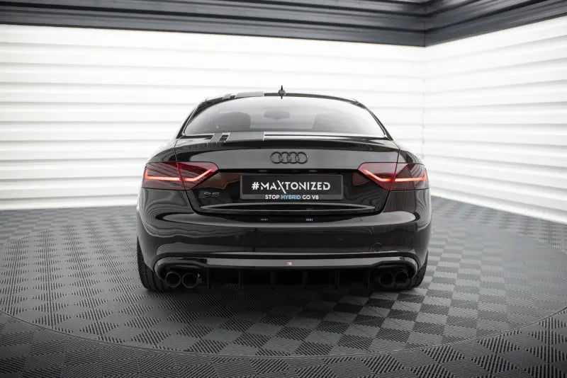 B-Ware Maxton Design Heckdiffusor V.3 für Audi S5 / A5 S-Line Coupe / Cabrio B8 8T (2007-2011) Hochglanz schwarz – Ansicht 2