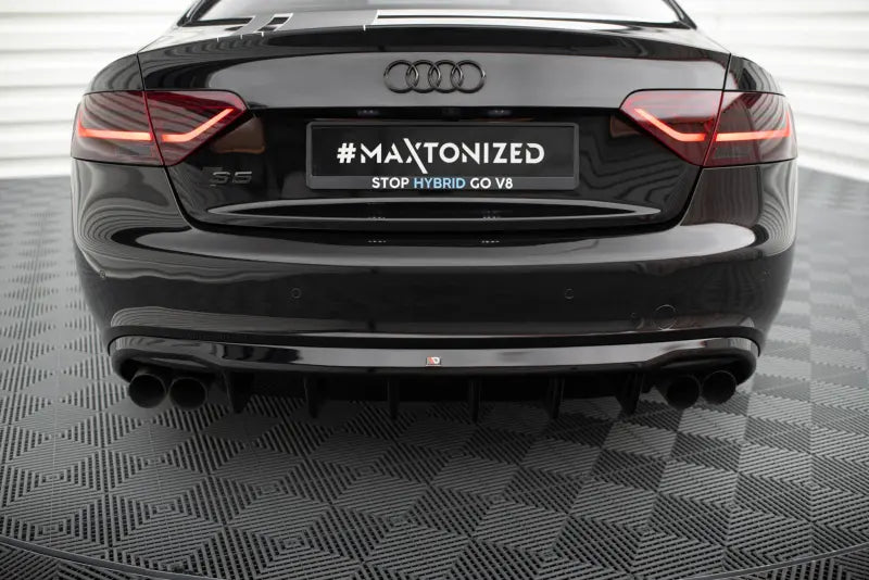 B-Ware Maxton Design Heckdiffusor V.3 für Audi S5 / A5 S-Line Coupe / Cabrio B8 8T (2007-2011) Hochglanz schwarz – Ansicht 4