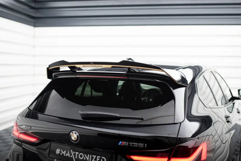 B-Ware Maxton Design Heckspoiler Lippe für BMW M135i M-Performance F40 Hochglanz schwarz – Ansicht 1