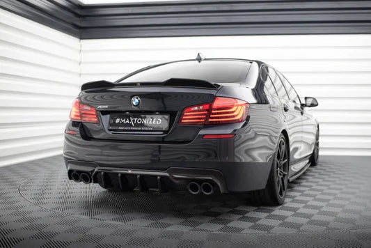 B-Ware Maxton Design Heckdiffusor V.3 für BMW 5er M-Paket F10 / F11 Hochglanz schwarz – Ansicht 1