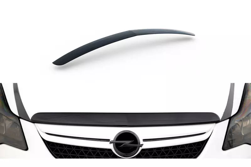 Maxton Design Motorhaubenverlängerung für Opel Corsa D OPC / VXR Hochglanz schwarz – Ansicht 1