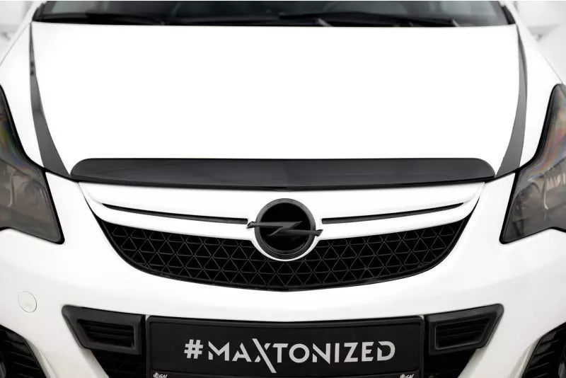 Maxton Design Motorhaubenverlängerung für Opel Corsa D OPC / VXR Hochglanz schwarz – Ansicht 2