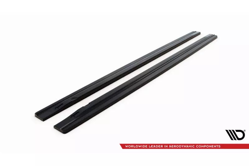 Maxton Design Seitenschweller (Paar) für Audi S4 / A4 / A4 S-Line B8 (vor und nach Facelift) Hochglanz schwarz – Ansicht 4