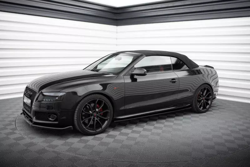 Maxton Design Seitenschweller (Paar) für Audi S5 / A5 / A5 S-Line B8 8T (vor und nach Facelift) Hochglanz schwarz – Ansicht 3