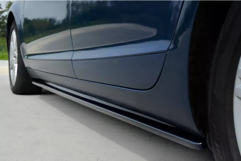 Maxton Design Seitenschweller (Paar) für Audi A6 C6 S-Line 2004-2011 Hochglanz schwarz – Ansicht 2