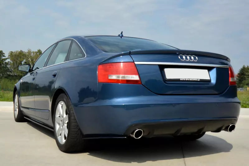 Maxton Design Seitenschweller (Paar) für Audi A6 C6 S-Line 2004-2011 Hochglanz schwarz – Ansicht 3