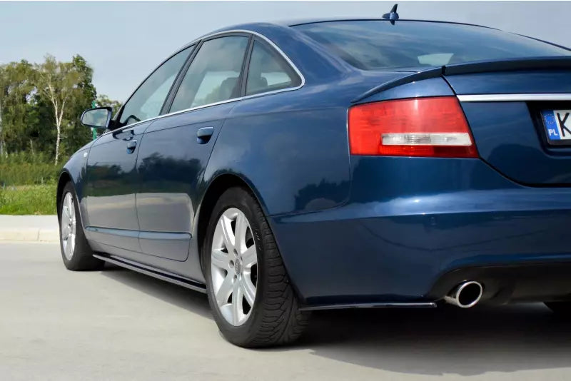 Maxton Design Seitenschweller (Paar) für Audi A6 C6 S-Line 2004-2011 Hochglanz schwarz – Ansicht 4
