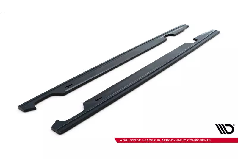 Maxton Design Seitenschweller (Paar) für Audi S6 / A6 S-Line C7 Hochglanz schwarz – Ansicht 4