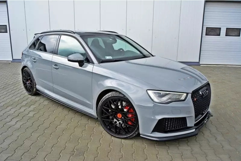 Maxton Design Seitenschweller (Paar) V.1 für Audi RS3 8V Sportback vor Facelift Hochglanz schwarz – Ansicht 3