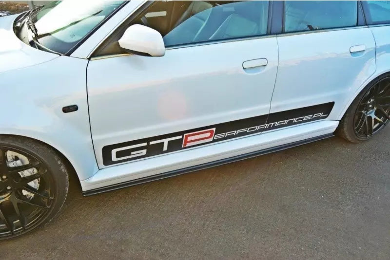 Maxton Design Seitenschweller (Paar) für Audi RS4 B5 Hochglanz schwarz – Ansicht 2