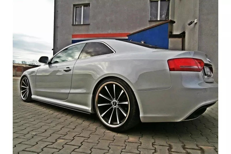 Maxton Design Seitenschweller (Paar) für Audi RS5 B8 8T (vor und nach Facelift) Hochglanz schwarz – Ansicht 1