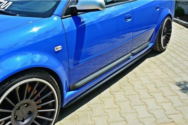 Maxton Design Seitenschweller (Paar) für Audi RS6 C5 Hochglanz schwarz – Ansicht 1