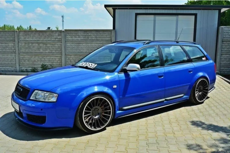 Maxton Design Seitenschweller (Paar) für Audi RS6 C5 Hochglanz schwarz – Ansicht 2