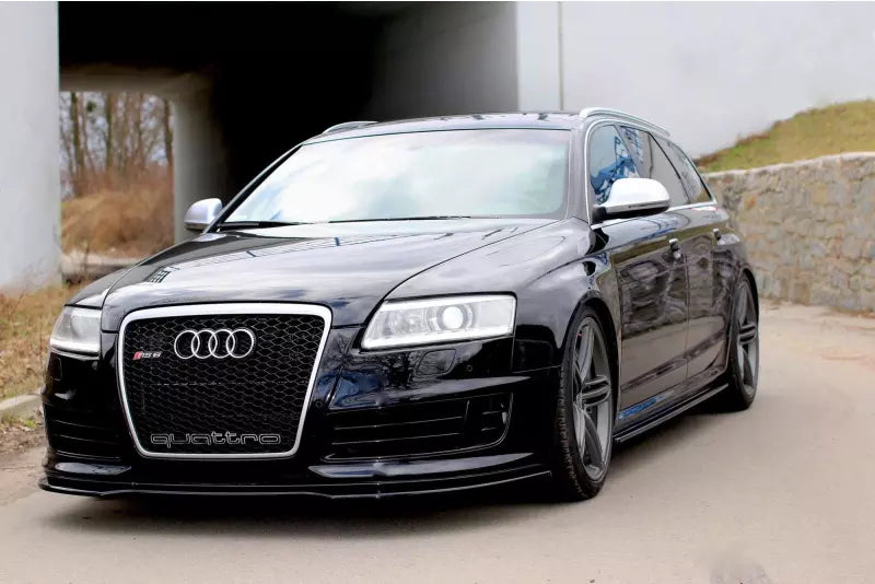 Maxton Design Seitenschweller (Paar) für Audi RS6 C6 Hochglanz schwarz – Ansicht 2