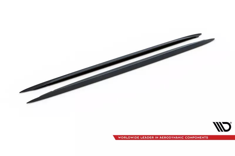 Maxton Design Seitenschweller (Paar) für Audi S4 / A4 / A4 S-Line B6 B7 Hochglanz schwarz – Ansicht 4