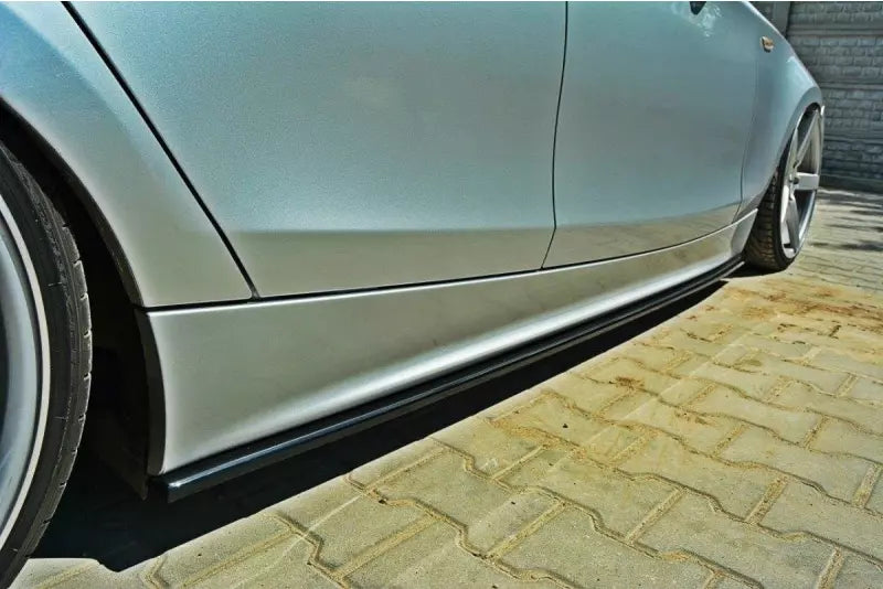 Maxton Design Seitenschweller (Paar) für BMW 1er E87 Hochglanz schwarz – Ansicht 1