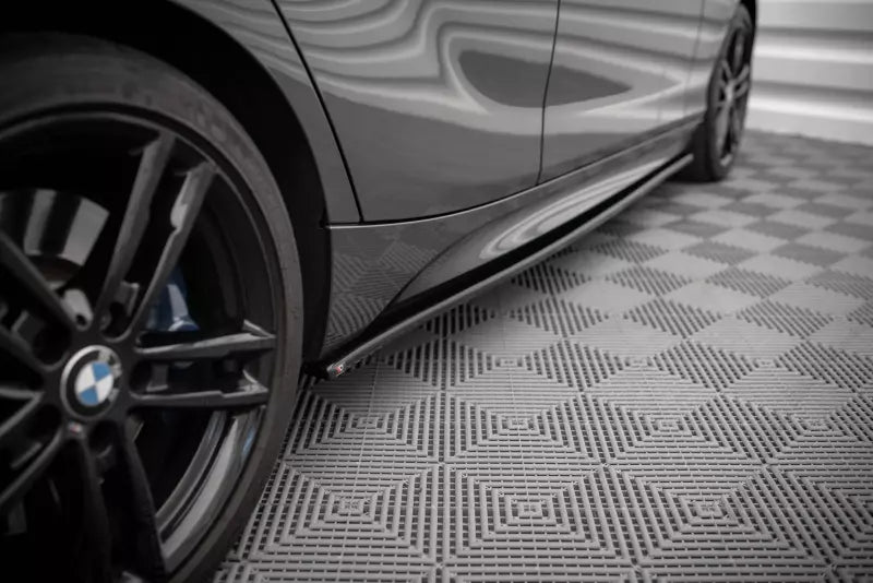 Maxton Design Seitenschweller (Paar) V.1 für BMW 1er F20 M135i / M140i / M Paket (5-Türer) Hochglanz schwarz – Ansicht 2