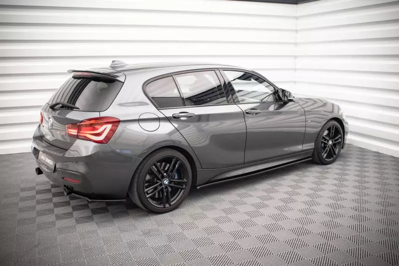 Maxton Design Seitenschweller (Paar) V.1 für BMW 1er F20 M135i / M140i / M Paket (5-Türer) Hochglanz schwarz – Ansicht 3