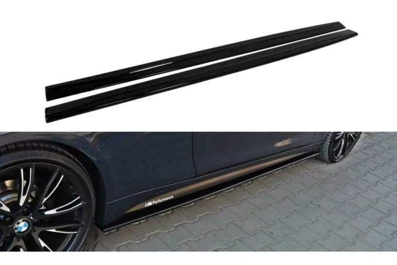 Maxton Design Seitenschweller (Paar) für BMW 4er F32 F33 F36 M-Paket Hochglanz schwarz – Ansicht 1