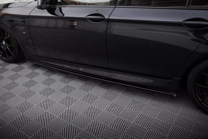 Maxton Design Seitenschweller (Paar) für BMW 5er F10 / F11 M Power / M Paket Hochglanz schwarz – Ansicht 2
