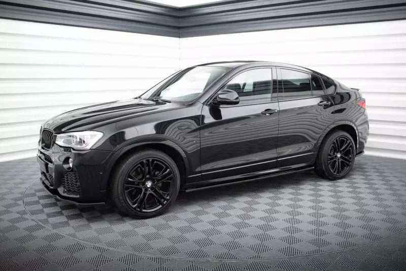 Maxton Design Seitenschweller (Paar) für BMW X4 F26 M Paket Hochglanz schwarz – Ansicht 2