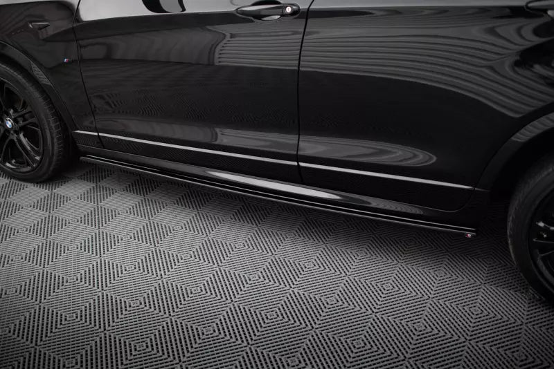 Maxton Design Seitenschweller (Paar) für BMW X4 F26 M Paket Hochglanz schwarz – Ansicht 3