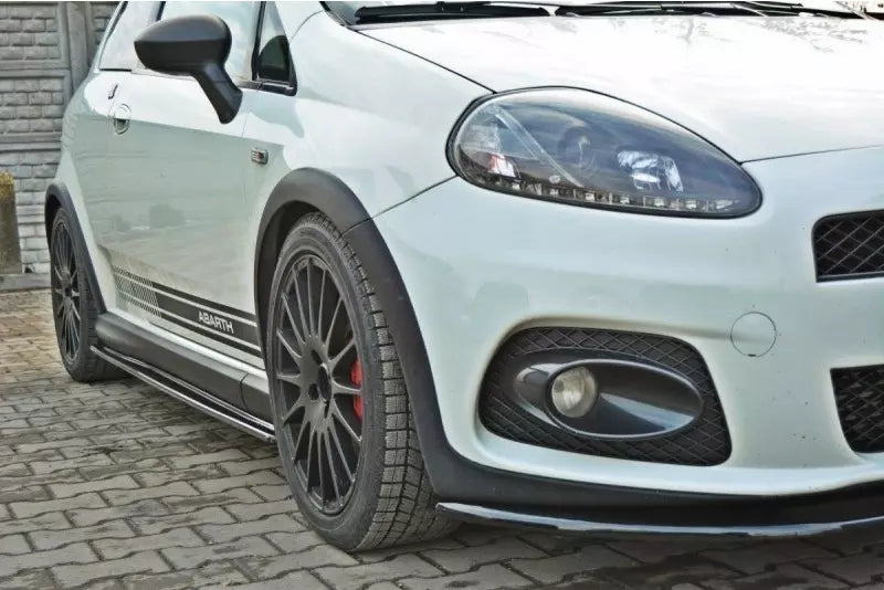 Maxton Design Seitenschweller (Paar) für Fiat Grande Punto Abarth Hochglanz schwarz – Ansicht 2