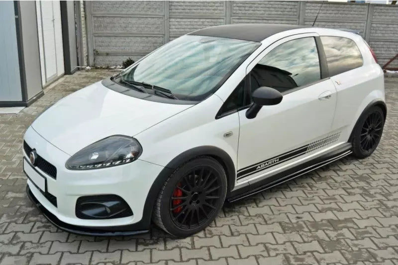 Maxton Design Seitenschweller (Paar) für Fiat Grande Punto Abarth Hochglanz schwarz – Ansicht 3