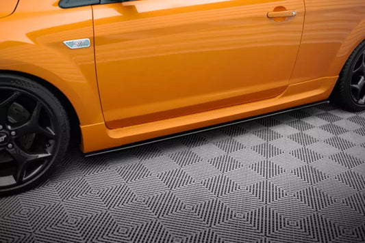 Maxton Design Seitenschweller (Paar) für Ford Focus ST Mk2 Facelift Hochglanz schwarz – Ansicht 1