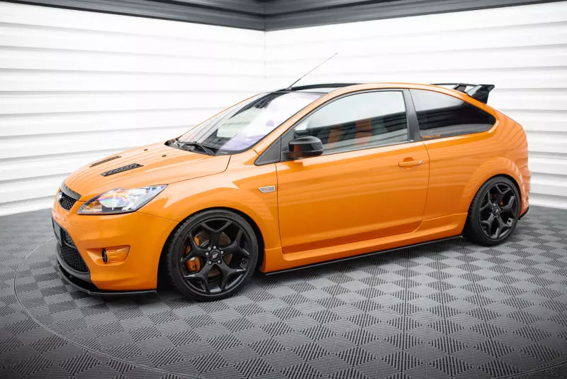 Maxton Design Seitenschweller (Paar) für Ford Focus ST Mk2 Facelift Hochglanz schwarz – Ansicht 2