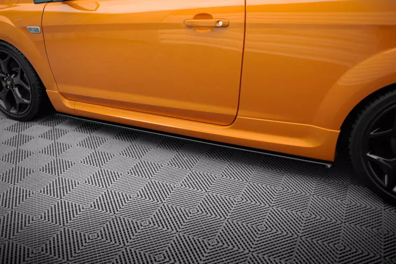 Maxton Design Seitenschweller (Paar) für Ford Focus ST Mk2 Facelift Hochglanz schwarz – Ansicht 3