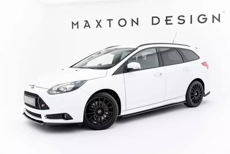 Maxton Design Seitenschweller (Paar) für Ford Focus ST Mk3 Facelift Hochglanz schwarz – Ansicht 2