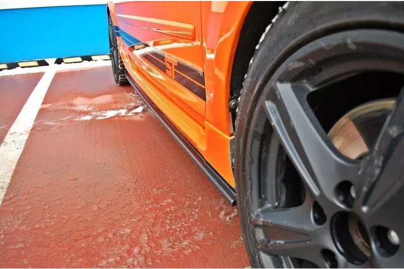 Maxton Design Seitenschweller (Paar) für Ford Focus ST Mk2 Hochglanz schwarz – Ansicht 2